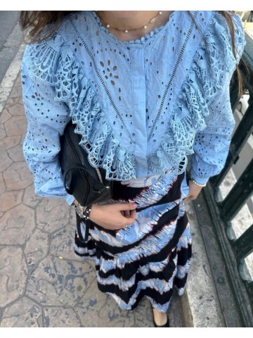 WAX PRINTED LONG SKIRT 19