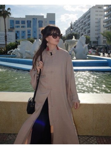 KIMONO INSPIRATION CHINOISE BEIGE