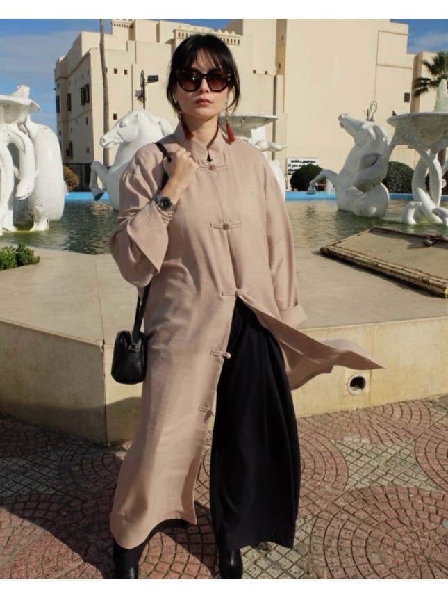 KIMONO INSPIRATION CHINOISE BEIGE