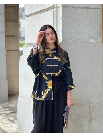 CHEMISE EGO-TRIP NOIR  EN TISAGHNEST