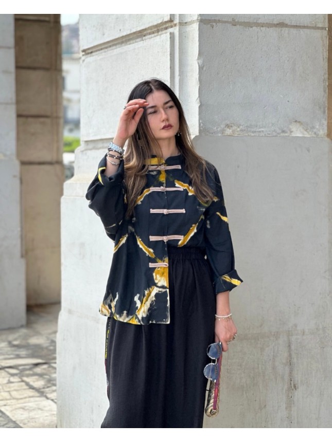 CHEMISE EGO-TRIP NOIR  EN TISAGHNEST