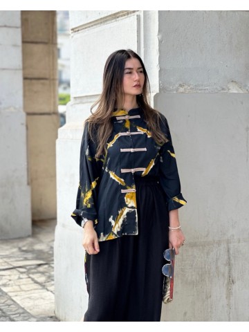 CHEMISE EGO-TRIP NOIR  EN TISAGHNEST