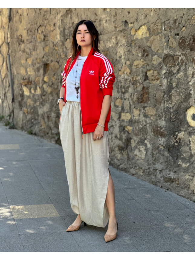 SEROUAL EL ZENKA BEIGE AVEC DÉTAIL EN WAX