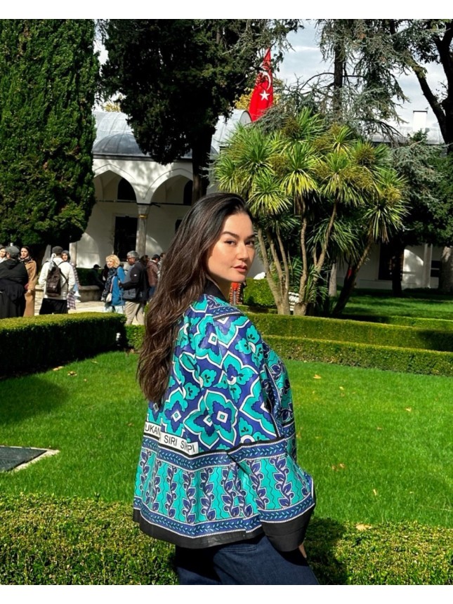 SURCHEMISE MAXI ZELLIGE GREEN