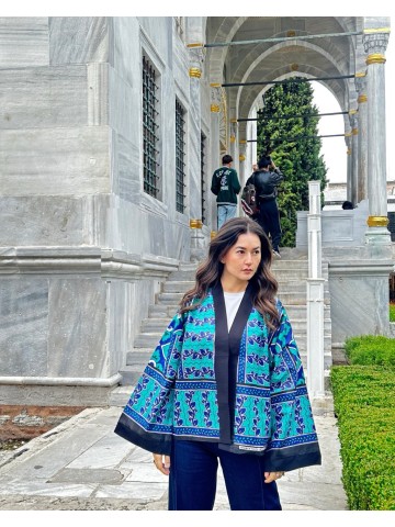 SURCHEMISE MAXI ZELLIGE GREEN