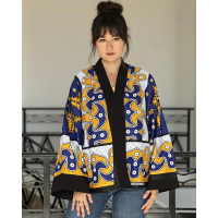 MAXI WAX  OVERSHIRT BLUE