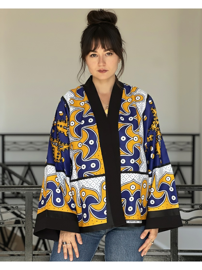 SURCHEMISE MAXI WAX BLEU 