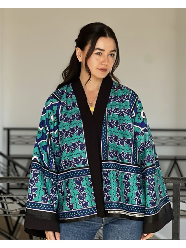 SURCHEMISE MAXI ZELLIGE GREEN