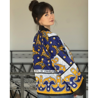 MAXI WAX  OVERSHIRT BLUE