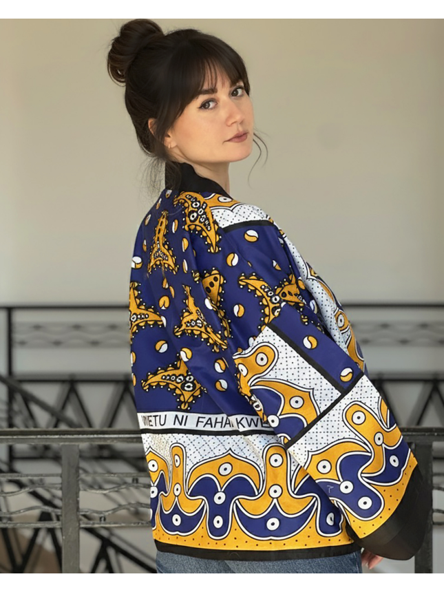 SURCHEMISE MAXI WAX BLEU 