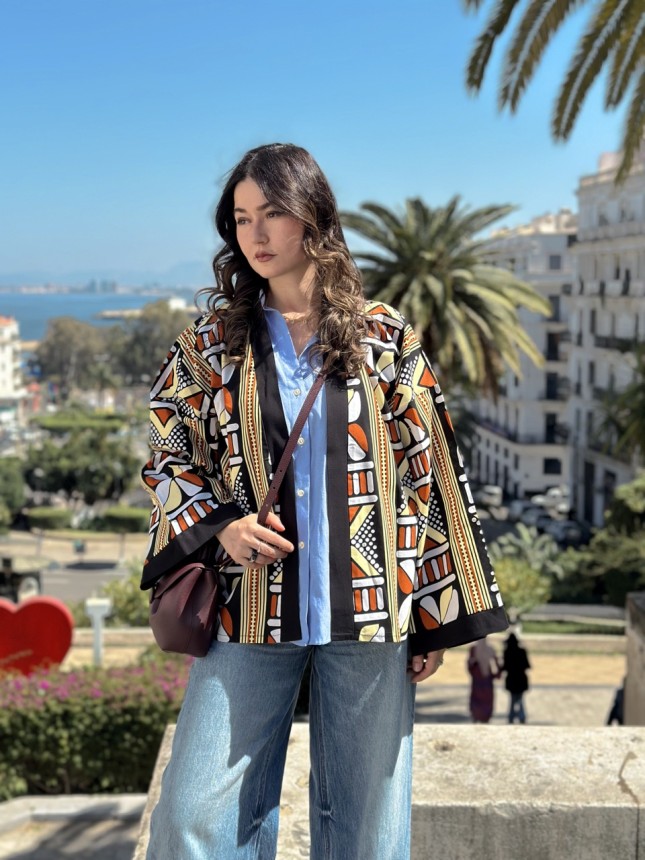 SURCHEMISE MAXI WAX YELLOW BROWN