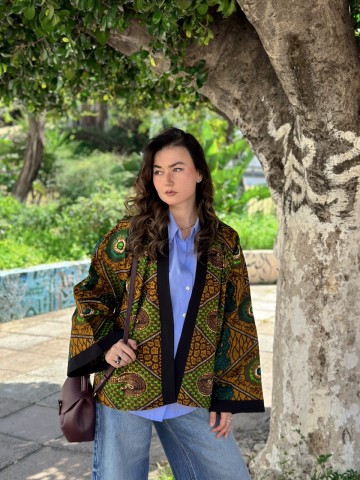 SURCHEMISE MAXI WAX BROWN