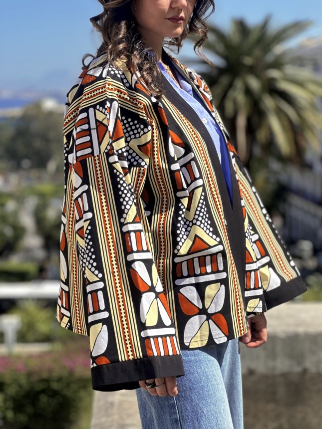 SURCHEMISE MAXI WAX YELLOW BROWN