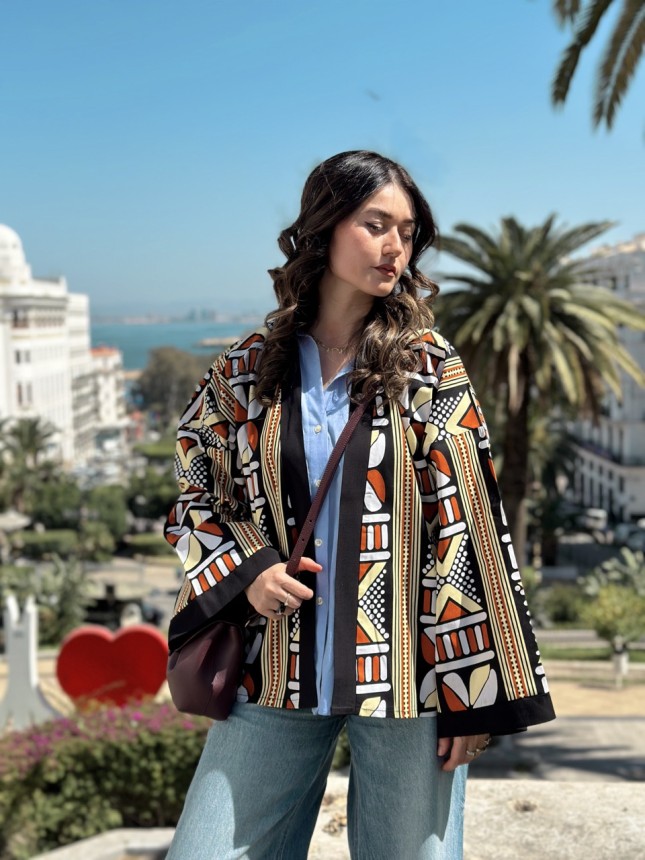 SURCHEMISE MAXI WAX YELLOW BROWN