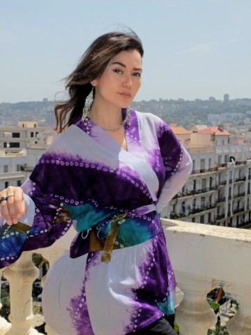 KIMONO HAORI URBAIN PURPLE