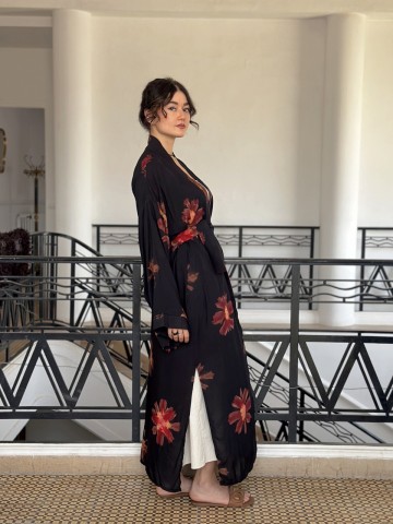 KIMONO SHIBORI THE BROWN