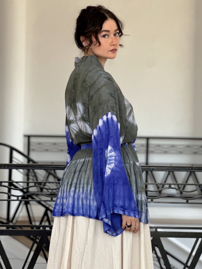 KIMONO HAORI URBAIN BLUE
