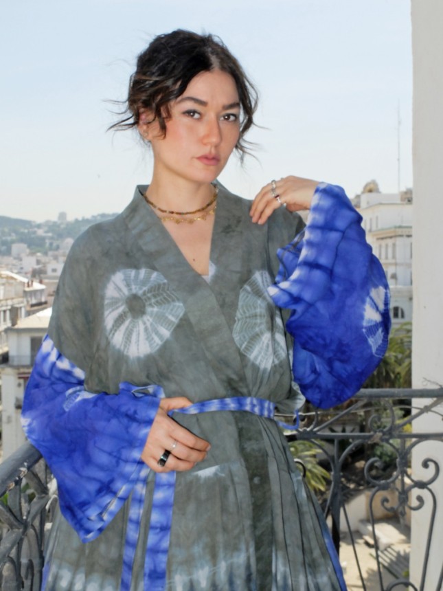 KIMONO HAORI URBAIN BLUE