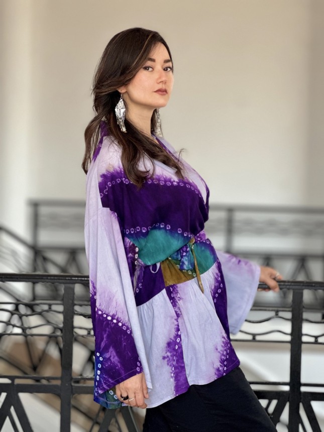 KIMONO HAORI URBAIN PURPLE