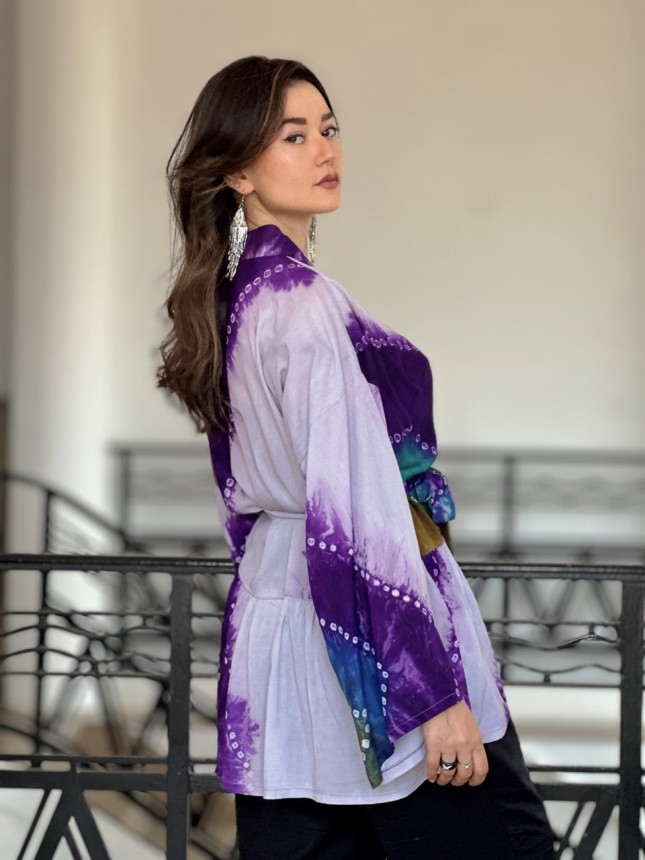 KIMONO HAORI URBAIN PURPLE
