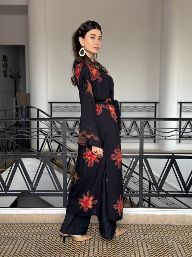KIMONO SHIBORI THE RED 