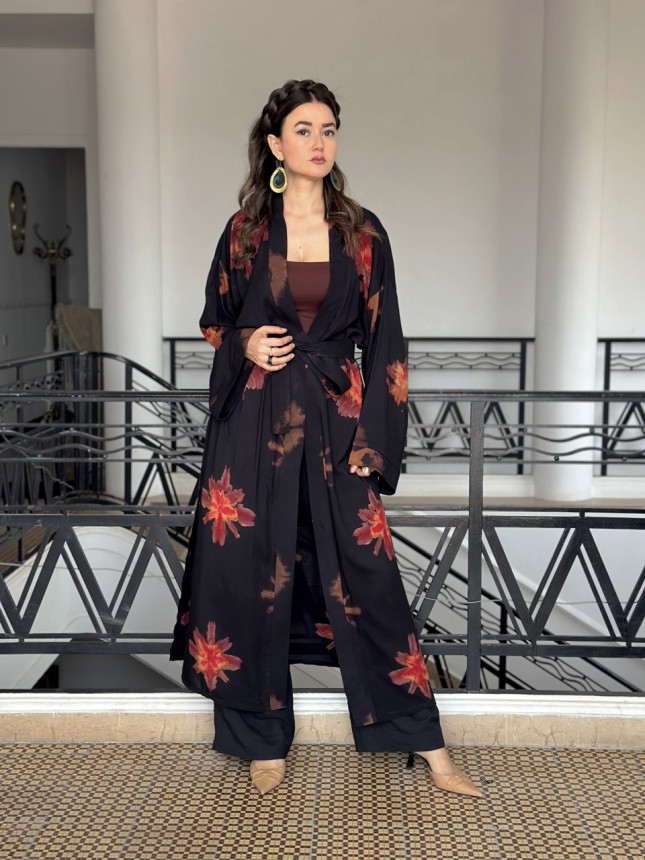 KIMONO SHIBORI THE RED 