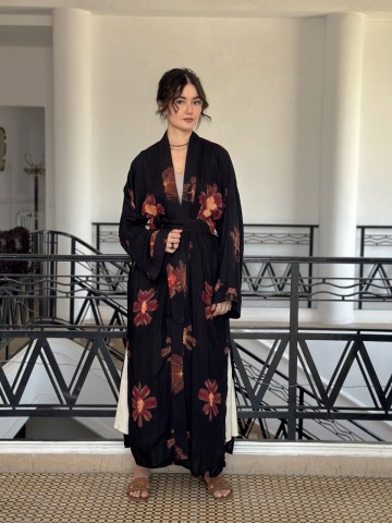 KIMONO SHIBORI THE BROWN