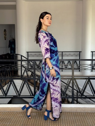 ROBE SOLEA BLEU VERT