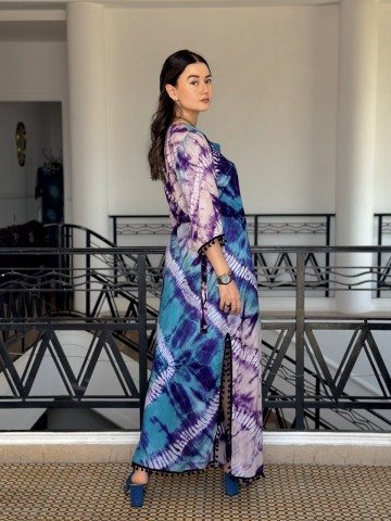 ROBE SOLEA BLEU VERT