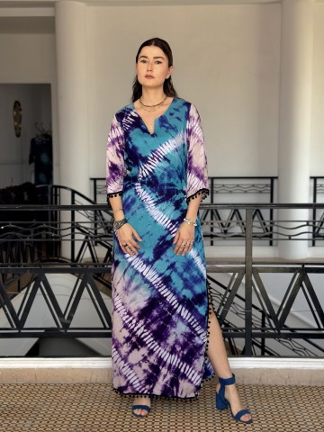 ROBE SOLEA BLEU VERT