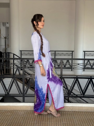 ROBE SOLEAJAUNE BLEU TIE