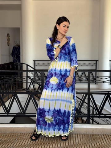 ROBE SOLEAJAUNE BLEU 