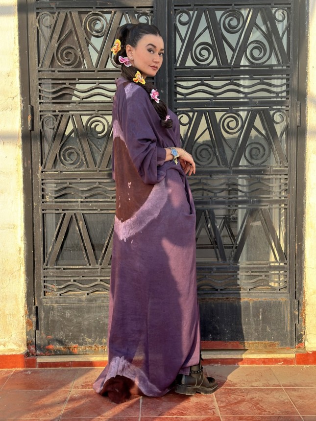 ROBE BANGER AUBERGINE