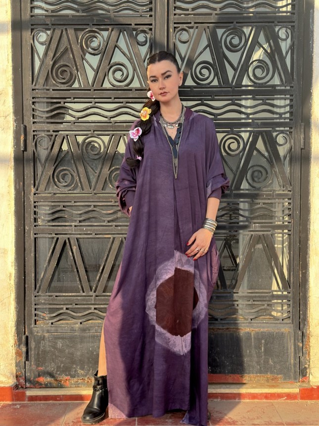 ROBE BANGER AUBERGINE