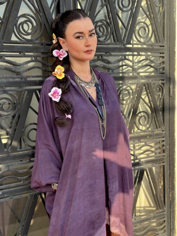 ROBE BANGER AUBERGINE