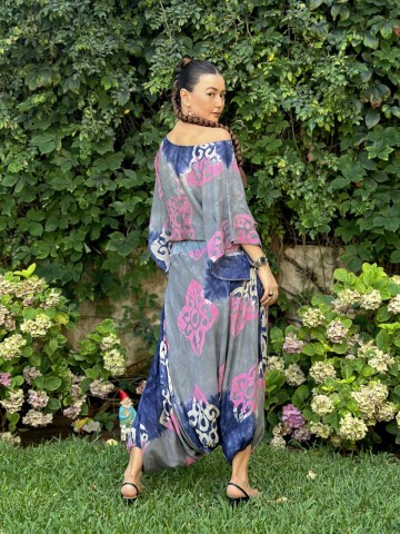 HAUT + SAROUAL  ALGERIEN ROSE GRIS 