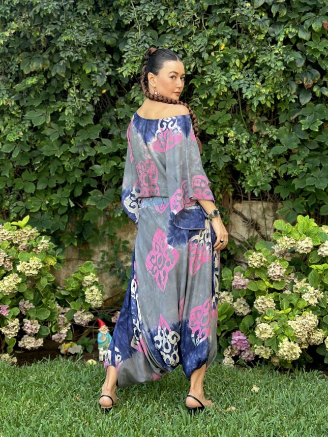 HAUT + SAROUAL  ALGERIEN ROSE GRIS 