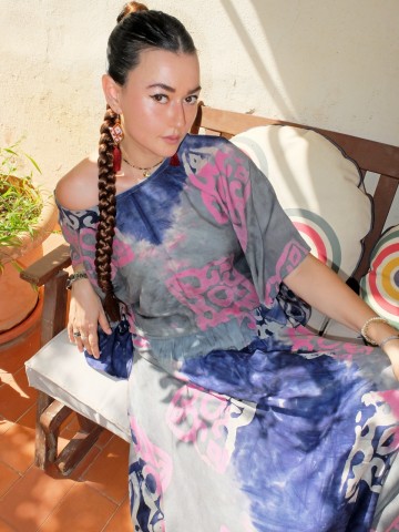 SAROUAL ALGERIEN ROSE ET GRIS