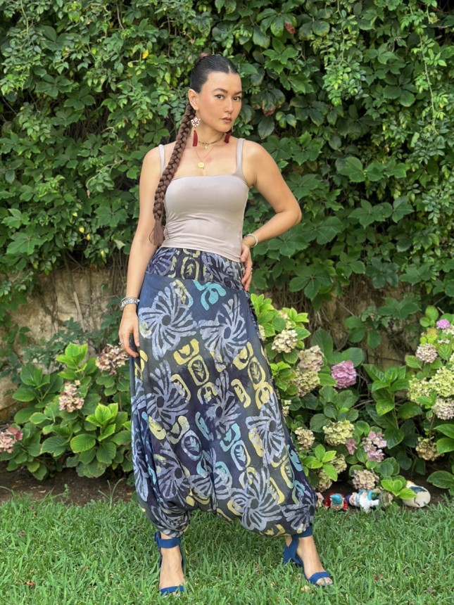 SAROUAL ALGERIEN JAUNE FLEURI