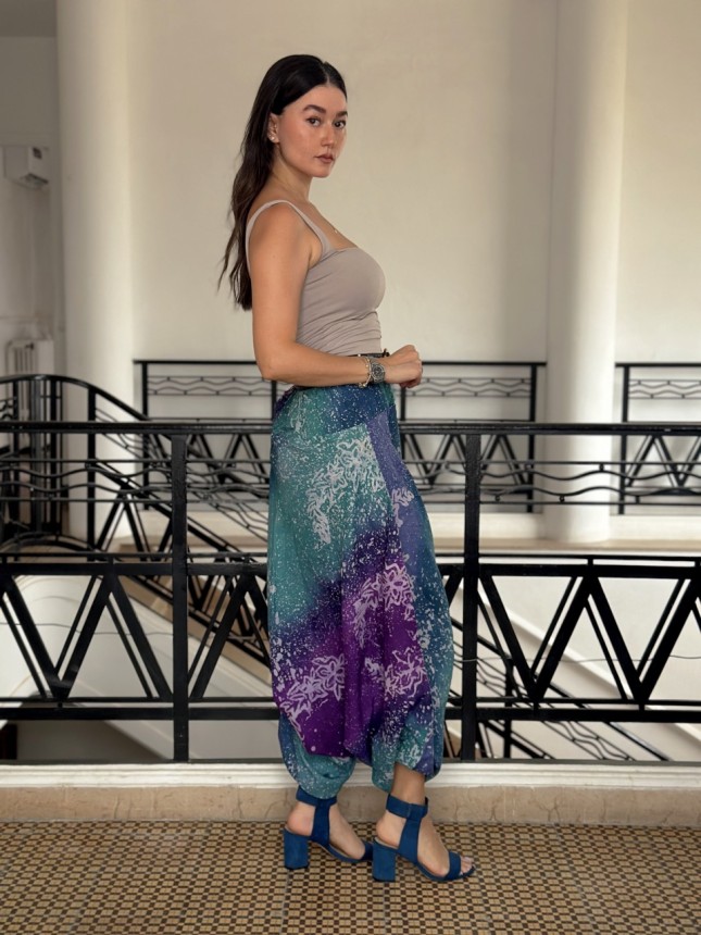 SAROUAL ALGERIEN VIOLET VERT