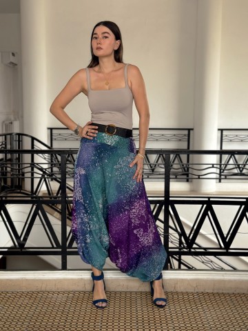 SAROUAL ALGERIEN VIOLET VERT