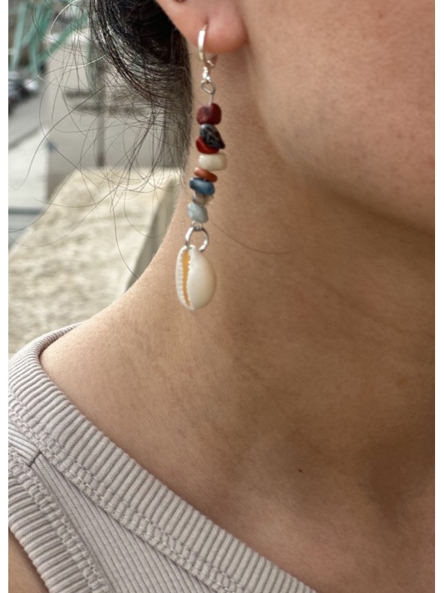 BOUCLE D OREILLES COQUILLAGE 