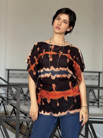 HAUT EN  SHIBORI ROJO