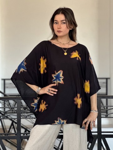 HAUT EN  SHIBORI FLOWER YELLOW