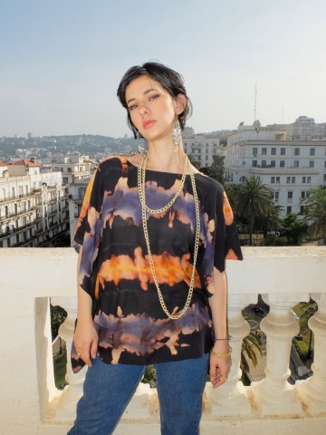 HAUT EN  SHIBORI FUEGO