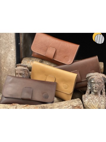 Pochette en cuir