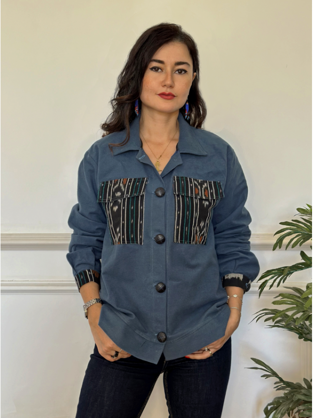 Veste Oversize avec col et manches longues