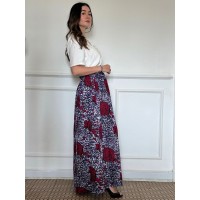 JUPE LONG IMPRIMÉ WAX 18