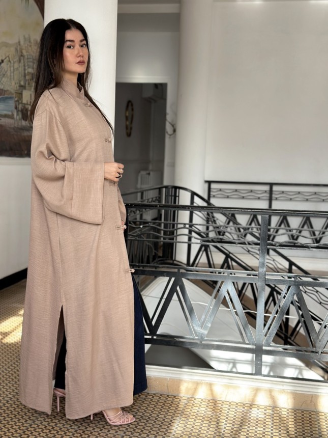 KIMONO INSPIRATION CHINOISE BEIGE