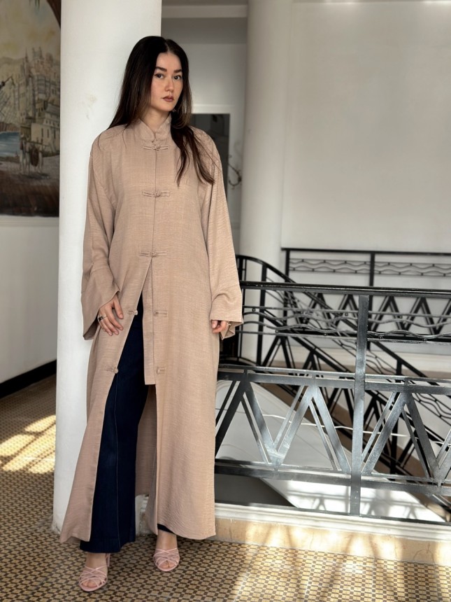 KIMONO INSPIRATION CHINOISE BEIGE